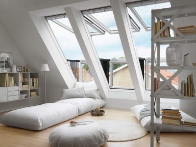 fenêtre de toit appartement citadin moderne
