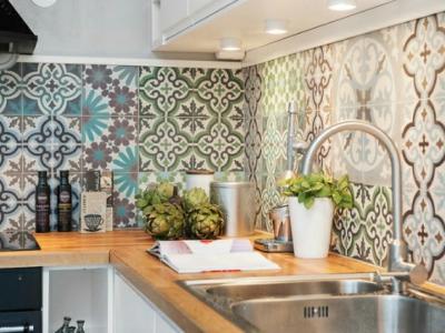 carreaux de ciment artisanaux dosseret cuisine