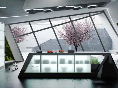 cuisine moderne futuriste design