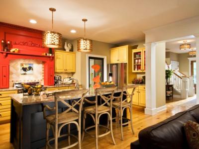 déco de cuisine rustique en jaune