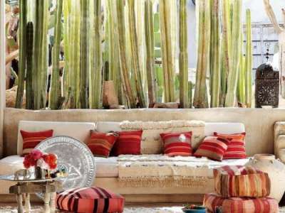 aménagement design terrasse outdoor maison cactus déco