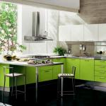 jolie cuisine design vert