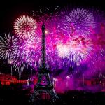 La Tour Eiffel lors de la fête nationale du 14 juillet