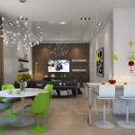 salle à manger design moderne appartement