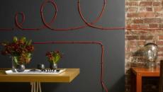 déco câble de couleur rouge