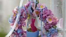 couronne lapin violet pâques