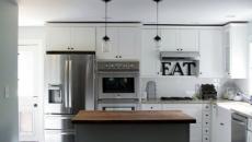 Cuisine design moderne en blanc et gris