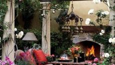 mobilier de jardin à la pergola sombre