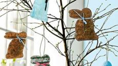 déco arbre aux lapins de Pâques