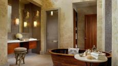 baignoire design ambiance bois