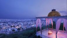 Splendide panorama sur Hyderabad de nuit