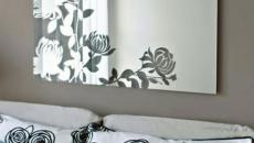 miroir tableau design aux fleurs