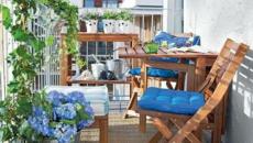 balcon et petit jardin citadin