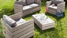 Salon de jardin en palettes