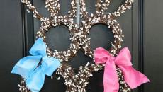 couronne en couple de lapin pour Pâques