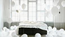 déco originale avec ballons blancs
