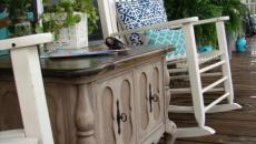 Mobilier de jardin en blanc