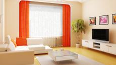 Point de focus – les rideaux orange