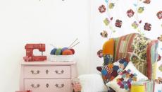 Fauteuil design « patchwork » pour une décoration intérieure très colorée