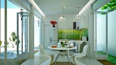 design contemporain futuriste pour cette salle à manger
