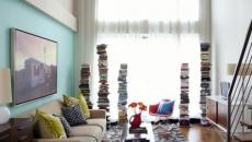 salon à la déco livres