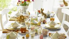 table décoration spéciale Pâques