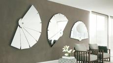 miroir en éventails très design