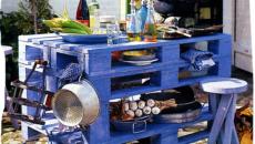 Joli meuble en palettes peintes