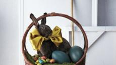 panier avec lapin au chocolat