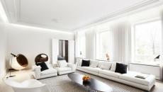 séjour design tout blanc