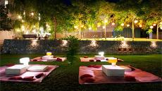 Ambiance créative et accueillante grâce au luminaire jardin