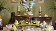 couronne d'œufs bleus pour pâques