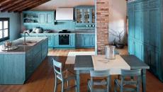 Design turquoise dans la cuisine