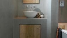 salle de bain design en béton style industriel