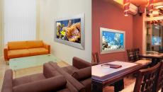 aquarium artificiel technologie led panneaux
