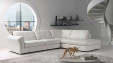 Le blanc illuminant toute la pièce canapé mobilier design intérieur blanc