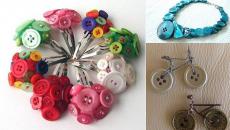 bijoux barrettes décorés boutons idées originales déco à faire soi-même
