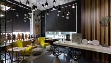 Vue générale de ce bureau design espace office design créatif