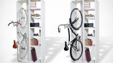 bibliothèque vélo maison design