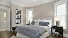 chambre déco ameublement tout gris