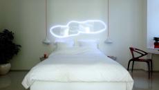chambre panneau tête de lit lumineux