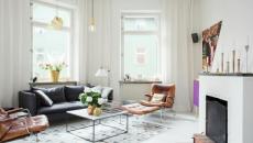 séjour blanc design intérieur déco scandinave