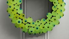 Décoration de porte couronne esprit halloween 2014