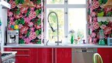 Décoration intérieure cuisine papiers en fleurs