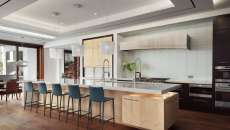 cuisine ouverte moderne maison exotique de vacances luxe
