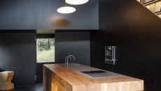Aspect moderne et design dans cette cuisine