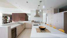 cuisine aménagée design contemporaine LED