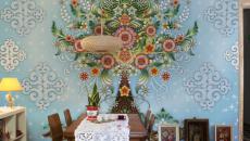 Décoration murale artistiques fleurs