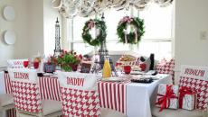 table dressée repas de Noël