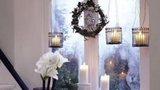 bougies accessoires déco de Noël pour fenêtre